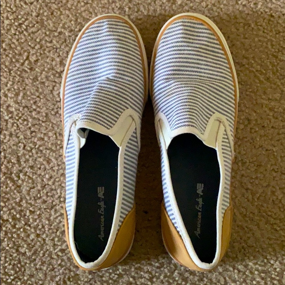 Striped Flat Sneakers